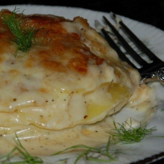 Картофельная запеканка с фенхелем