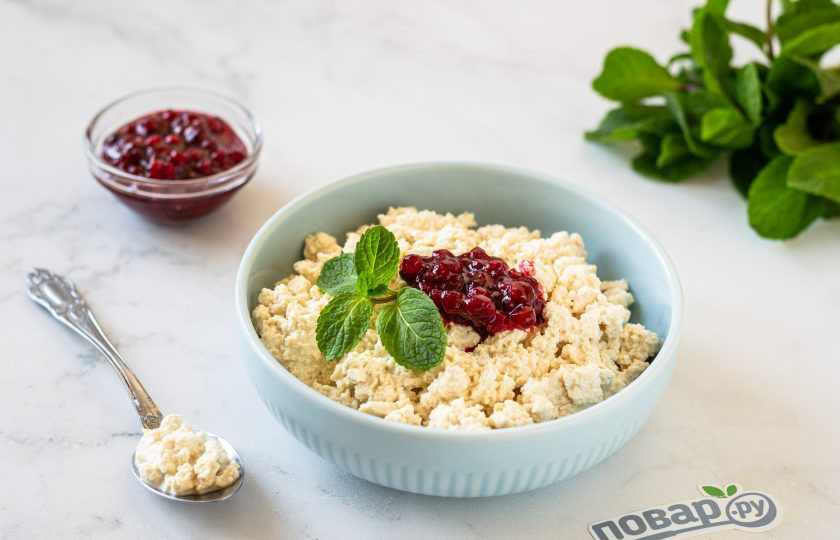 1. Этап. Веганский творог: Веганский творог готов, приятного аппетита!