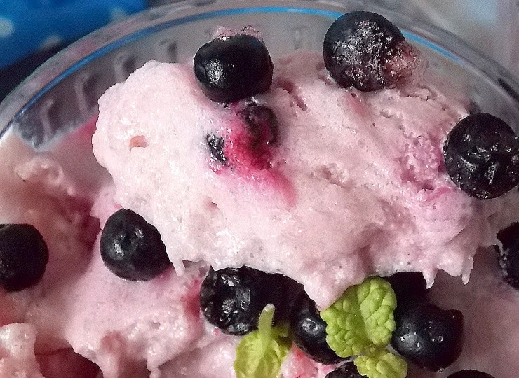 1. Этап. Мусс из кефира и ягод: Приятного аппетита!