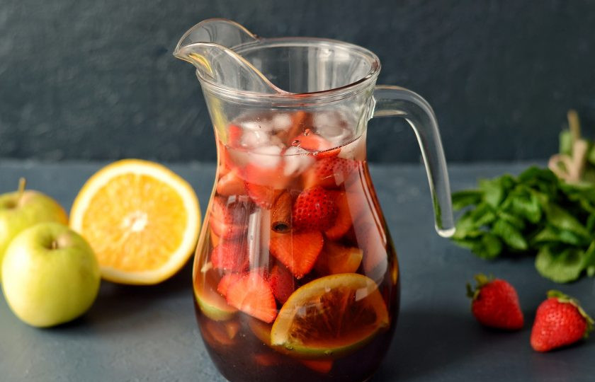 1. Этап. Безалкогольная Сангрия: Безалкогольная сангрия готова, приятного аппетита!