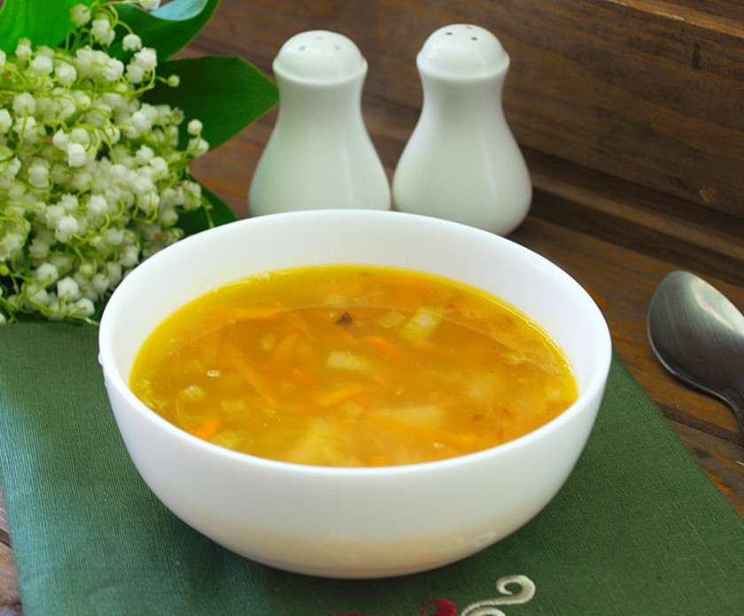 1. Этап. Рыбный суп с картофелем: Подайте к столу.