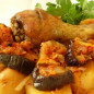 Жаркое с баклажанами и картошкой