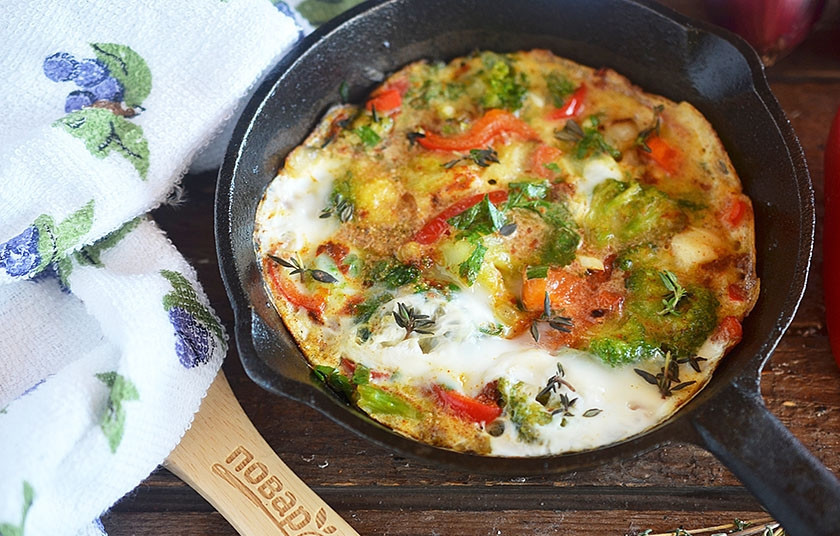 1. Этап. Фриттата с брокколи и сладким перцем: 12. Приятного аппетита!