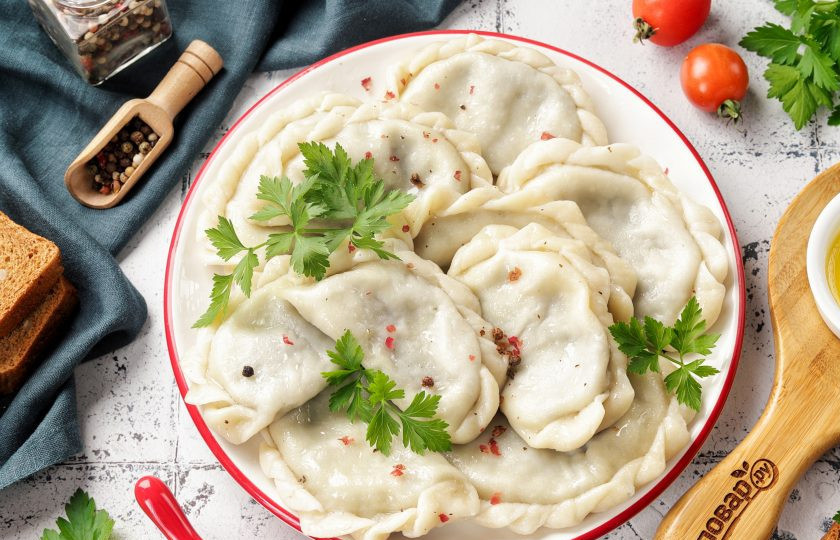 1. Этап. Вареники с грибами: Вареники с грибами готовы. Приятного аппетита!