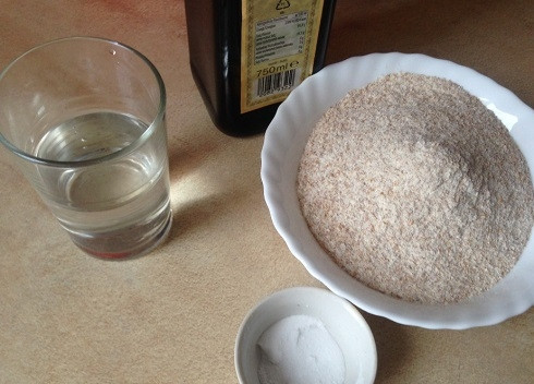 1. Этап. ПП-пельмени с баклажаном: Вот наши продукты для приготовления теста.