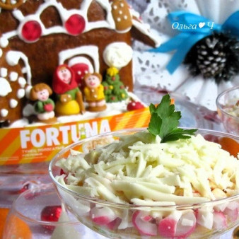 Салат с тунцом Зимние сказки