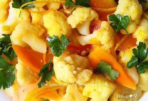 1. Этап. Апельсиновая капуста от Армана Арналя: Приятного аппетита!