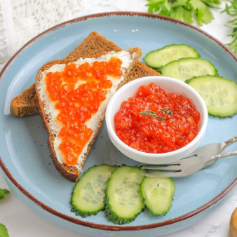 Засолка икры форели