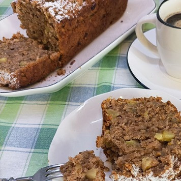 1. Этап. Яблочно-ореховый кекс: Приятного кофечаепития!