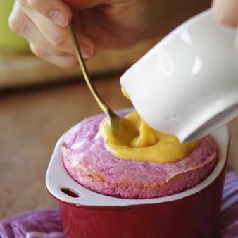 Свекольное суфле с апельсиновым курдом