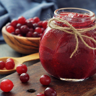 Варенье из клюквы без варки