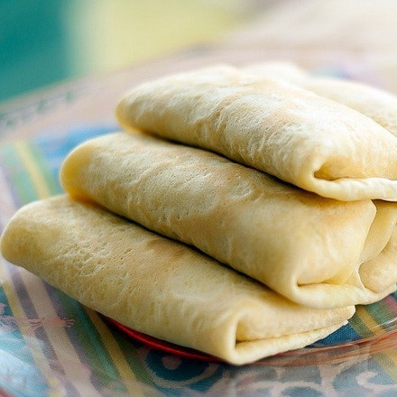 1. Этап. Блинчики с творогом на кислом молоке: Вот такие блинчики у нас получатся.