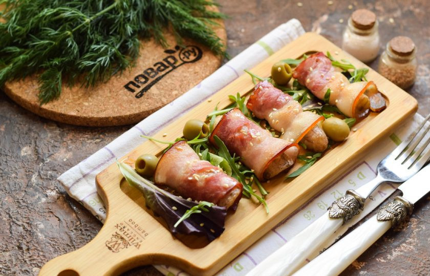 1. Этап. Бананы в беконе: Приятного вам аппетита!