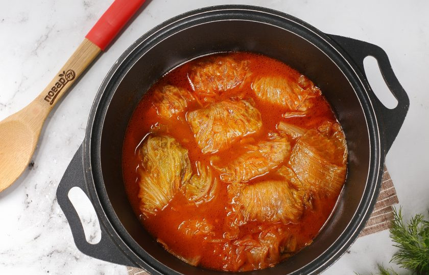 1. Этап. Голубцы из пекинской капусты: Голубцы из пекинской капусты готовы.