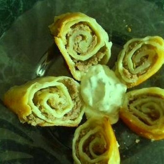 Рулет Mинутка на сковороде