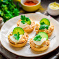 Тарталетки с икрой минтая