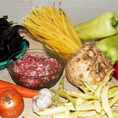 1. Этап. Суп из телячьего хвоста: А вот так выглядят остальные наши ингредиенты.