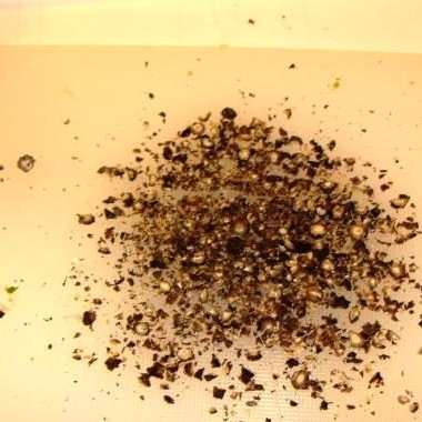 1. Этап. Курица в кинзе: В ступке или мельнице измельчаем черный перец горошком.