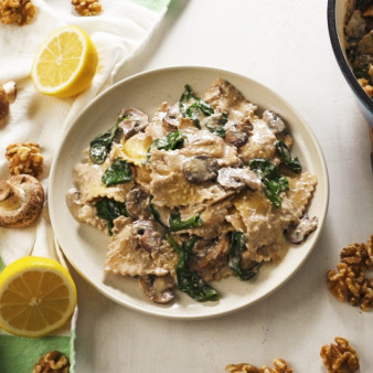 Ravioli With Mushroom Cream Sauce