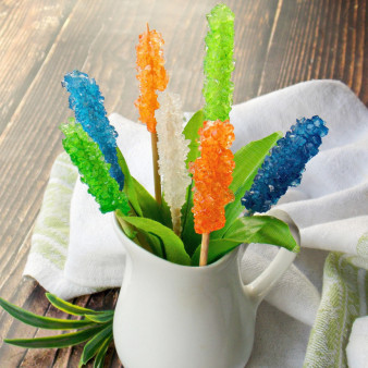 Сахарные кристаллы на палочке