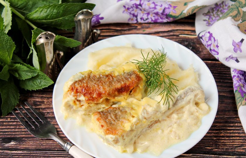 1. Этап. Навага жареная со сметанным соусом: Приятного аппетита!