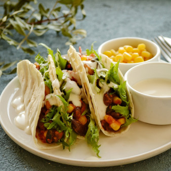 Тако с фасолью