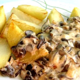 Подосиновики в сливочном соусе