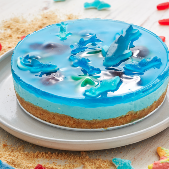 No-Bake Shark Tank Cheesecake
