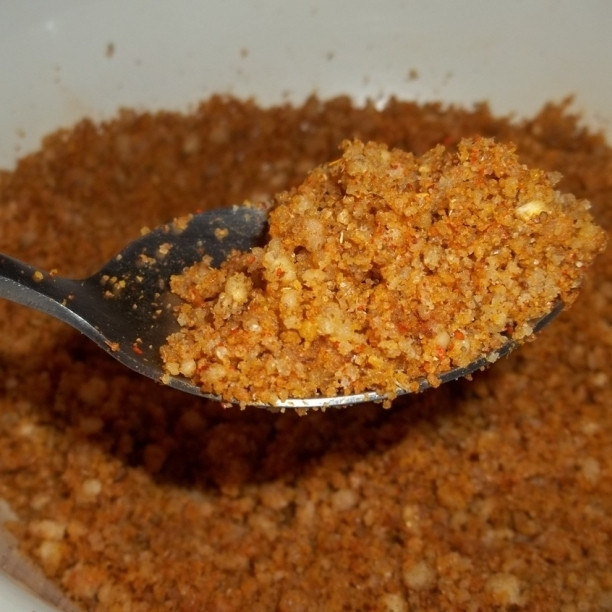 1. Этап. Сациви из баклажанов: Хорошенько перемешать. У вас должна получиться примерно такая смесь, как на фото.