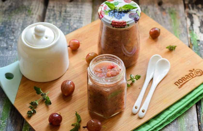 1. Этап. Варенье из крыжовника с пектином: Удачных заготовок!