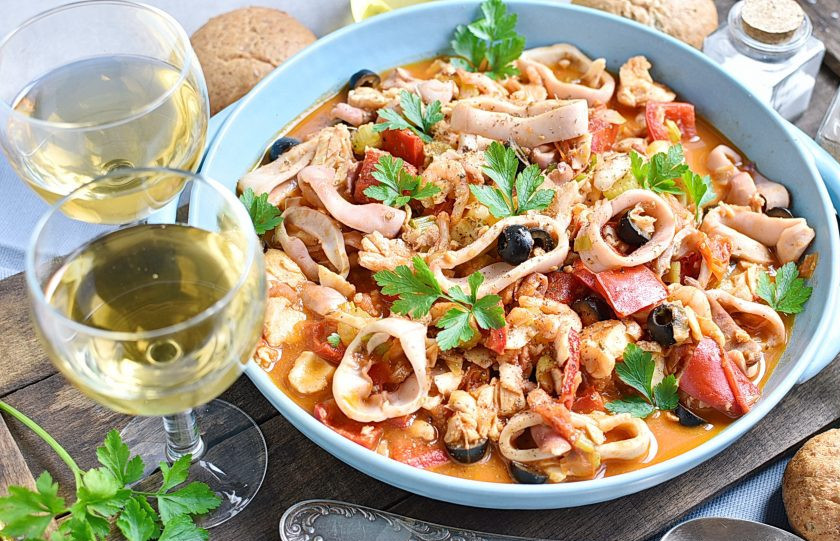 1. Этап. Рагу из морепродуктов: Приятного аппетита!