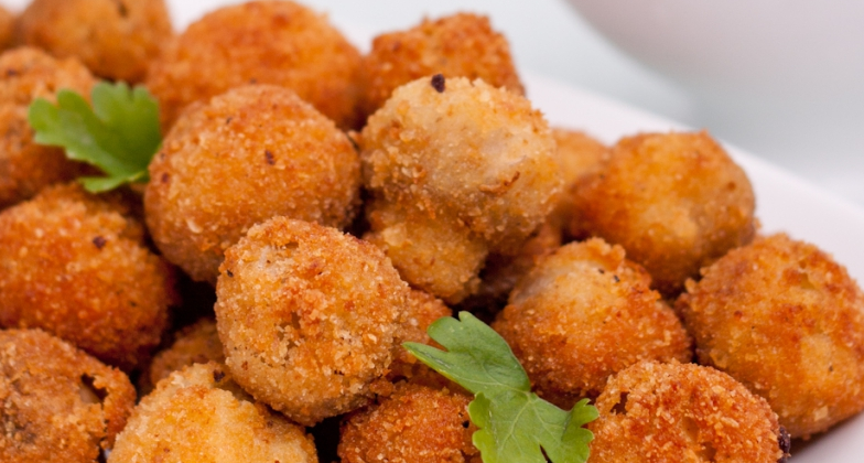 1. Этап. Грибы в кляре: 4. Приятного аппетита!