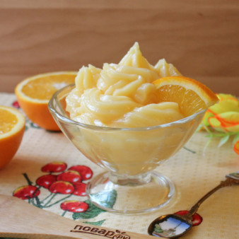 Заварной крем на апельсиновом соке