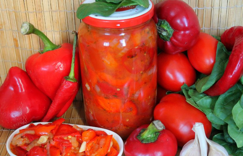1. Этап. Салат из сладкого перца и помидоров на зиму: Салат из перца и помидоров готов. Храним в прохладном месте.