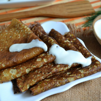 Блины на молоке тонкие