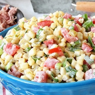 Острый салат из кукурузы