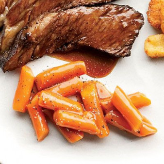 Carrots Braised in Beer and Carrot Juice