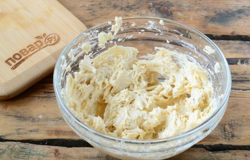 1. Этап. Мокко овальчики: Крем готов, можно собирать пирожные.