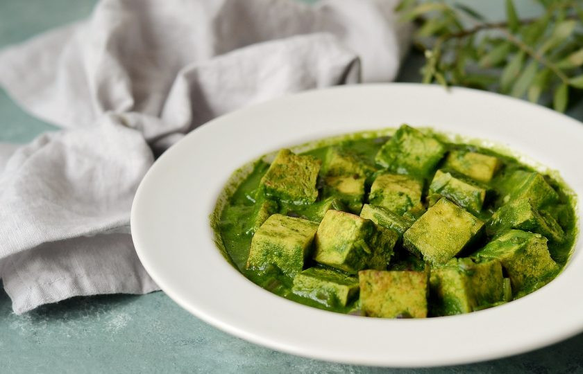 1. Этап. Палак панир с тофу: Палак панир с тофу готов, приятного аппетита!