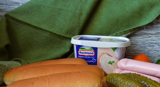 1. Этап. Хот-дог Крокодильчик: Приготовить продукты.