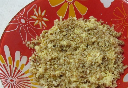 1. Этап. Паштет с нутом: Орехи добавить к нуту.