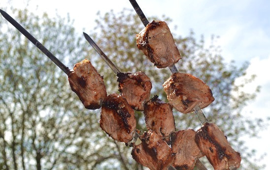 1. Этап. Шашлык с розмарином: Шашлык готов. Приятного аппетита!