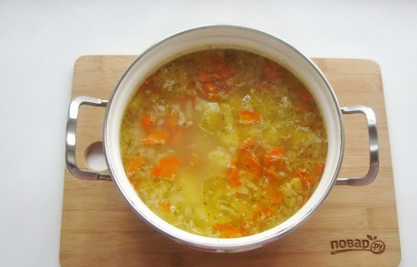 1. Этап. Суп из фасоли с индейкой: Фасолевый суп с индейкой готов.