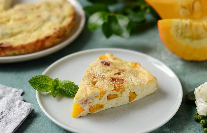 1. Этап. Диетическая тыквенная запеканка: Диетическая тыквенная запеканка готова, приятного аппетита!