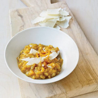 Braised Pine Nuts with Butternut Squash