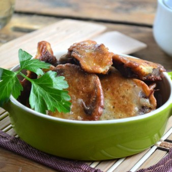 Beef tongue in batter