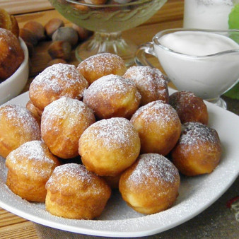 Пышки на кефире, жаренные на сковороде