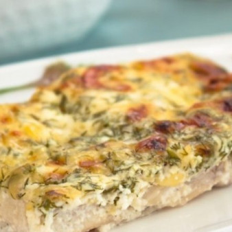 Рыба, запеченная в сливках