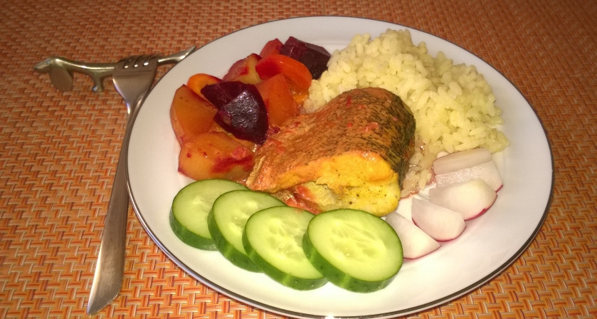 1. Этап. Щука в соусе карри с овощами: 8. Ваша щука под соусом 