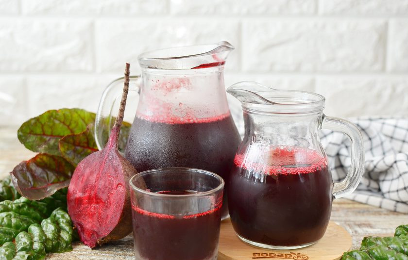 1. Этап. Свекольный сок: Пейте сок через трубочку. Будьте здоровы!